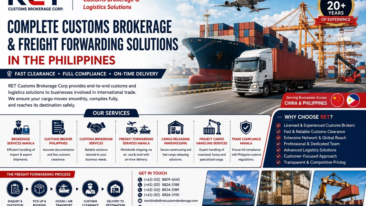 Complete Customs Brokerage and Freight Forwarding Solutions in the Philippines for Global Trade Success