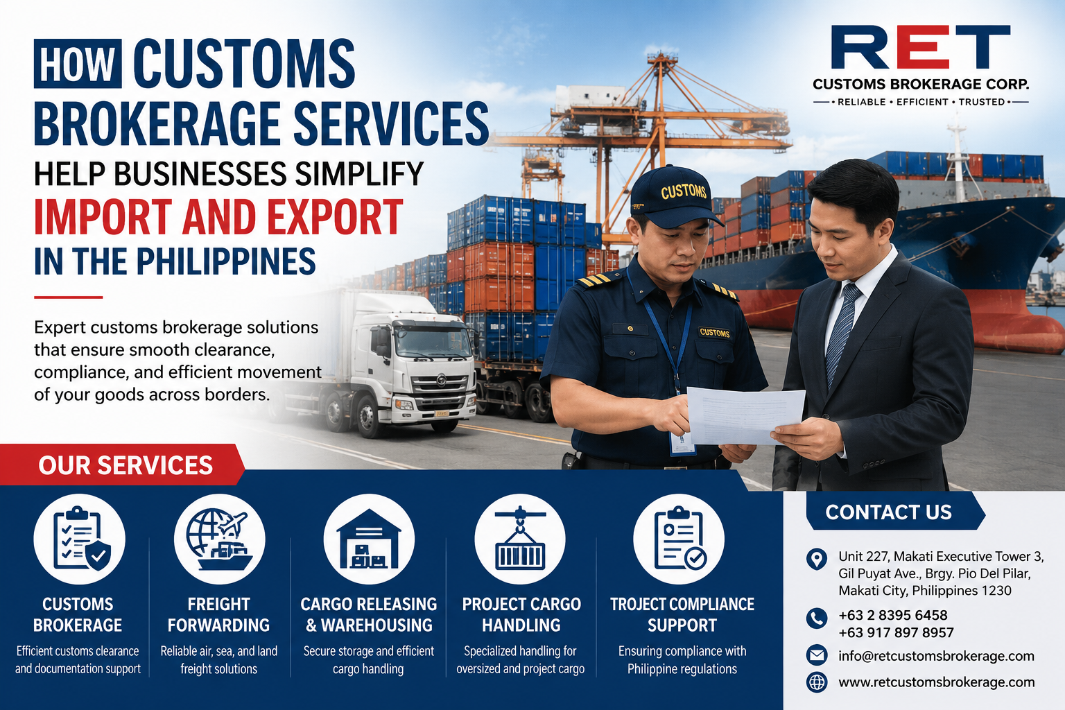 How Customs Brokerage Services Help Businesses Simplify Import and Export in the Philippines